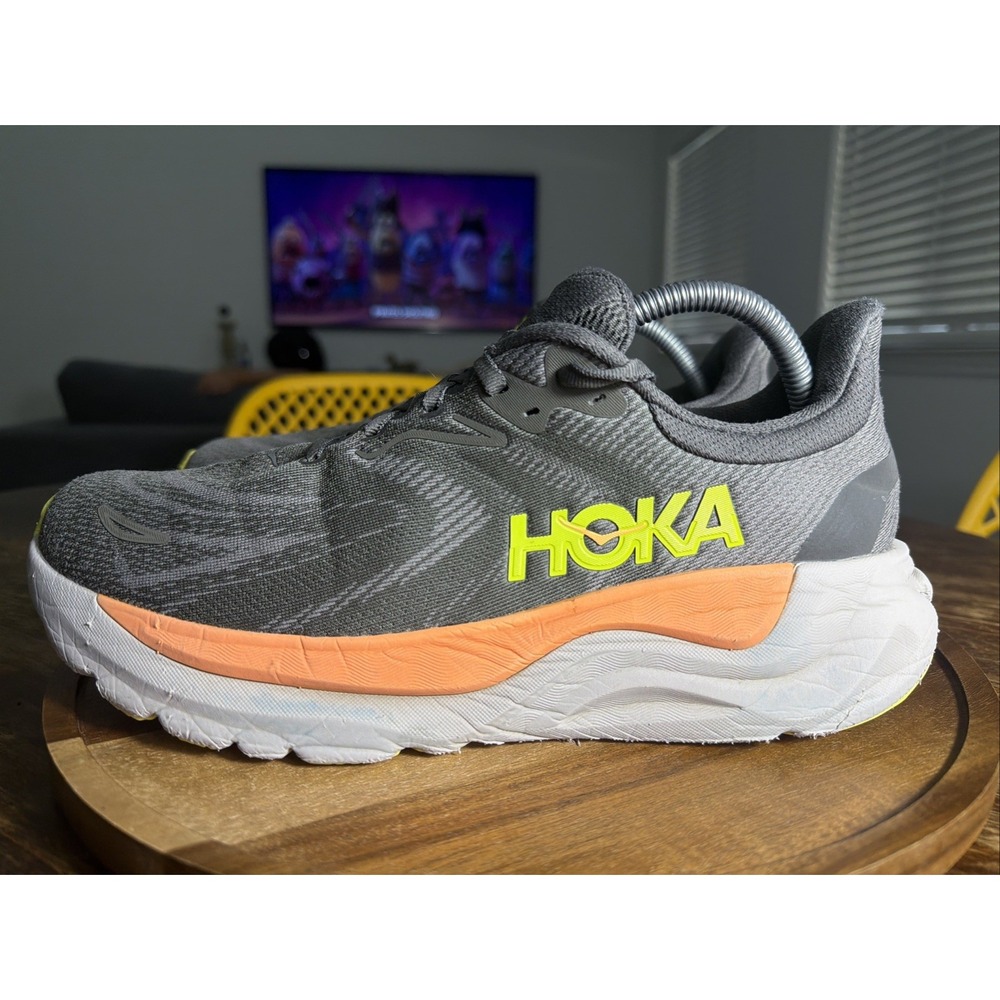 Hoka One One Arahi 8 Mens Size 9.5D Asphalt Gravel Running Sneakers 1168690AHLT